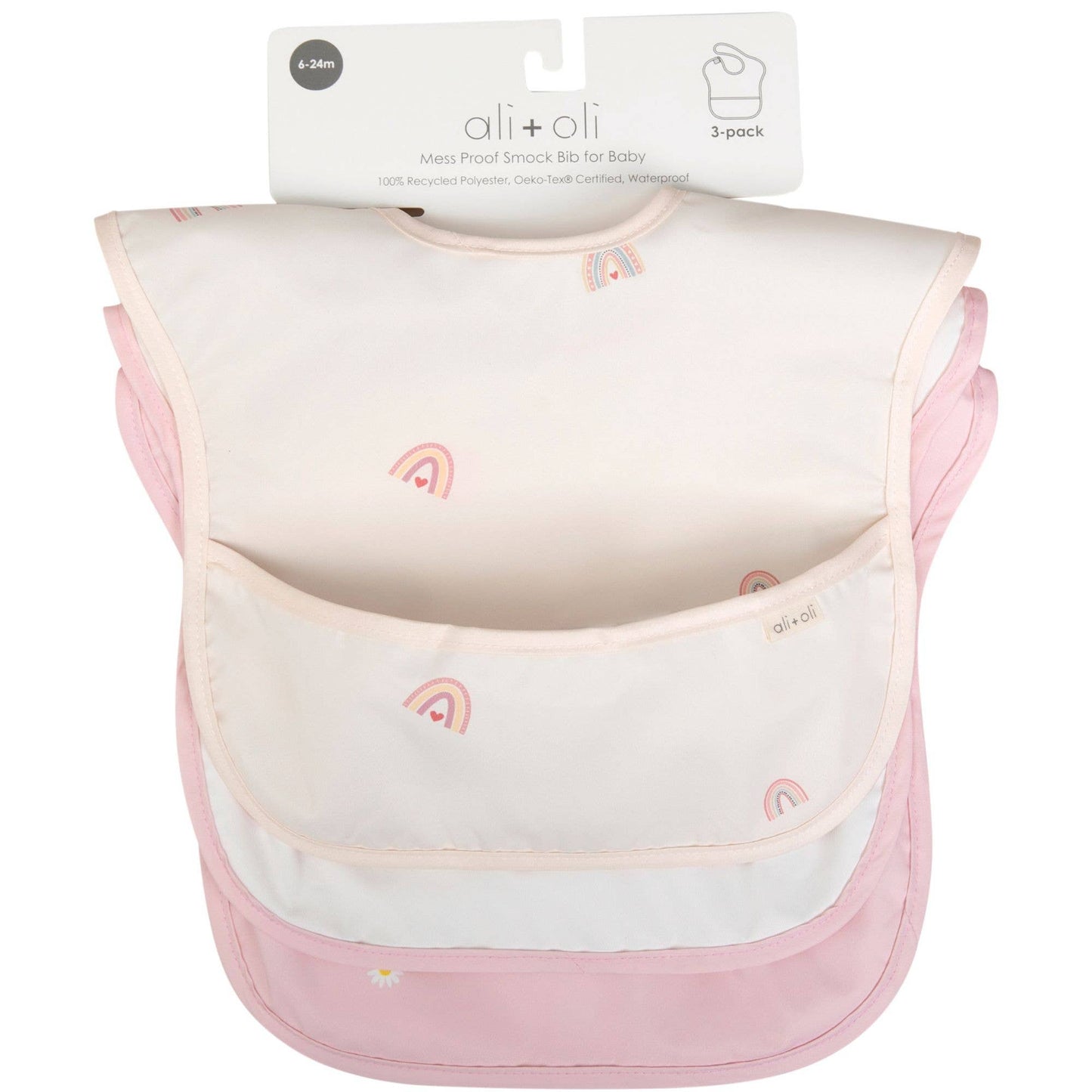 Ali & Oli Sleeveless (3-pc) Bib Set for Baby & Toddler (Girls)