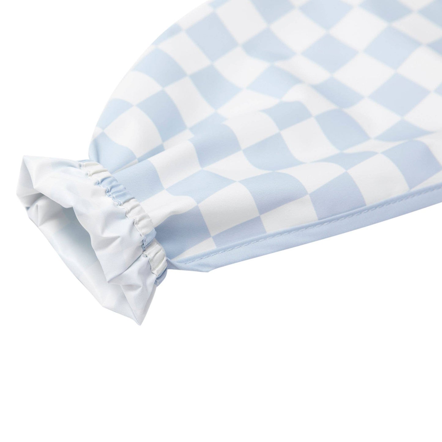 Ali & Oli Smock Bib for Baby & Toddler Long Sleeve (Blue Checkers)