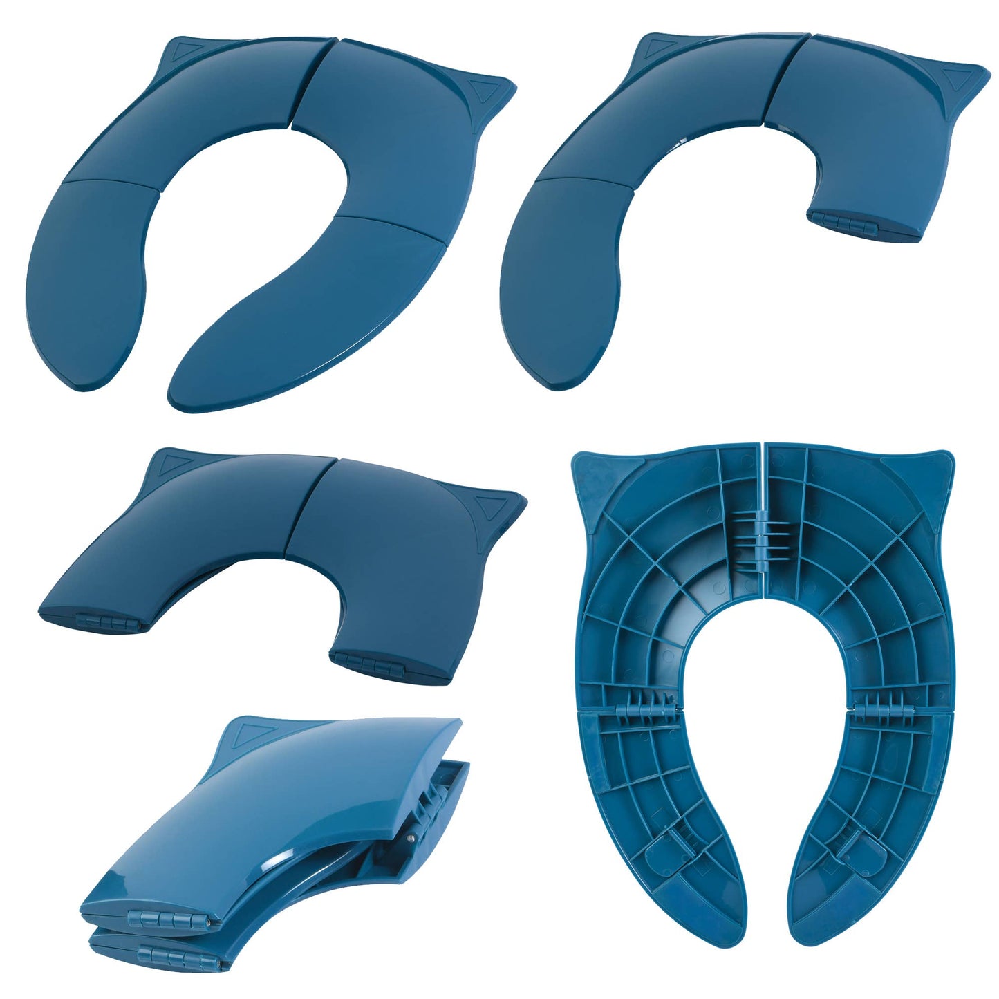 Three Little Tots - Folding Toddler Travel Potty Seat - Dark Teal