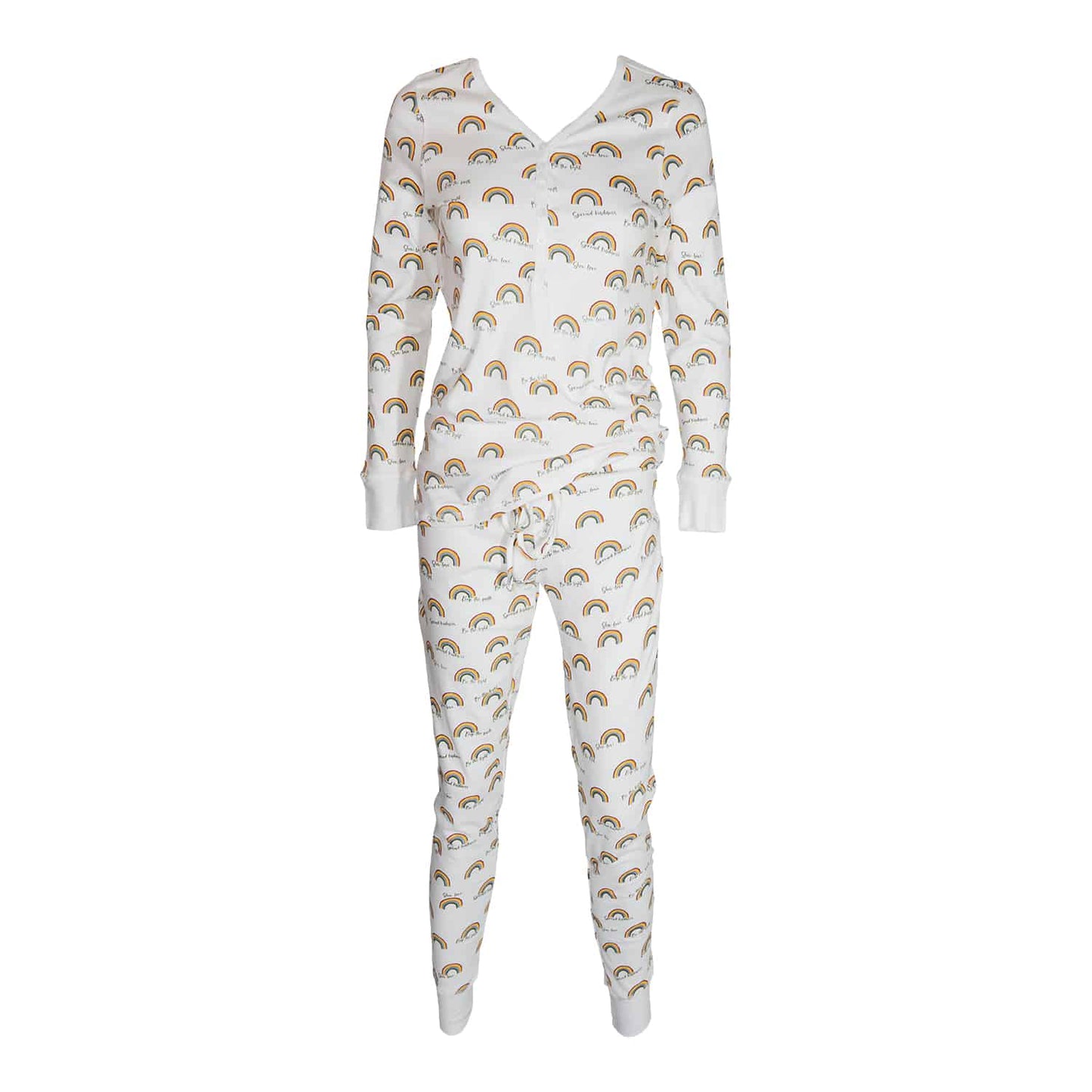 Women's Jogger/Henley Pajama Set: S