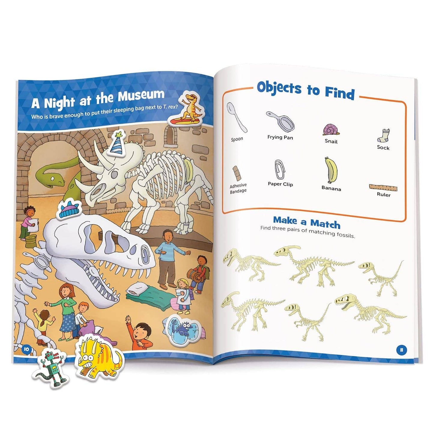 Dinosaur Hidden Pictures Puffy Sticker Playscenes