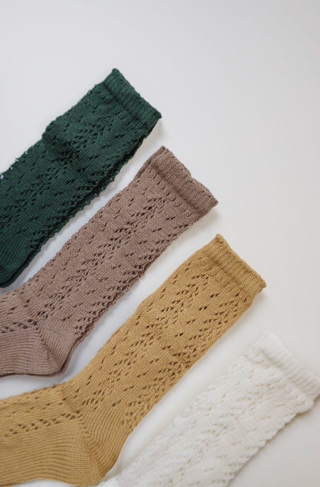 Eloise Knee High Socks: Pine / 1-2 Years