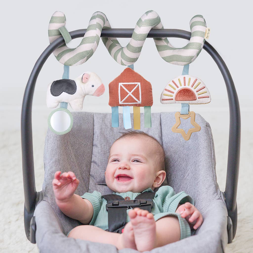 Itzy Ritzy - Bitzy Spiral Car Seat Activity Toy: High Contrast