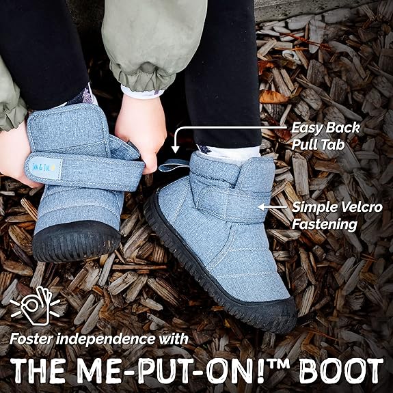 Jan & Jul - Velcro Toasty Dry Winter Boots - Apricot Flower
