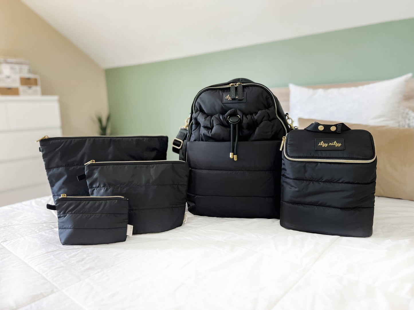 Itzy Ritzy Dream Backpack™ Midnight Black Diaper Bag