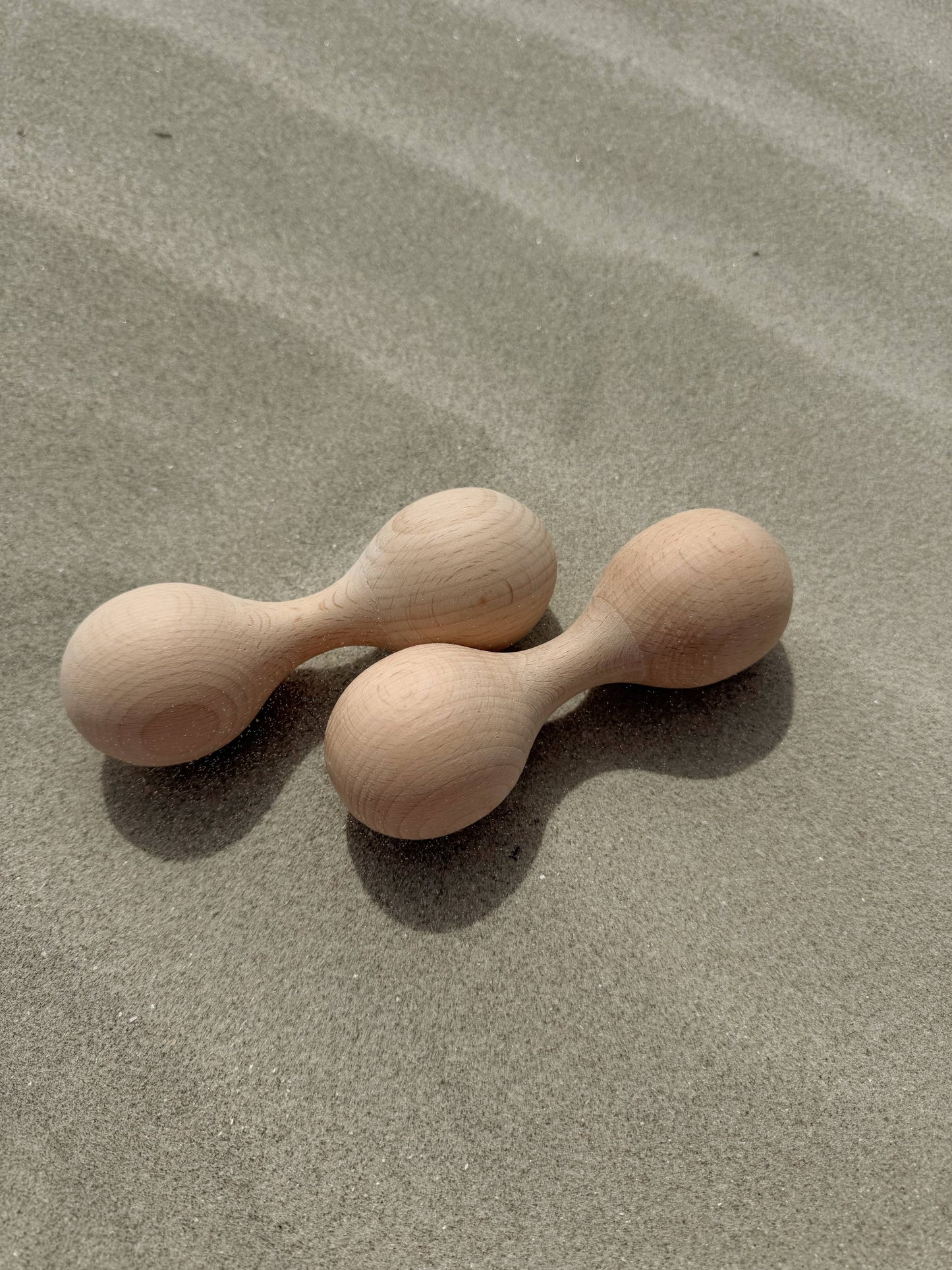 Unfinised Wooden Double Maracas Baby Maracas with No Finish