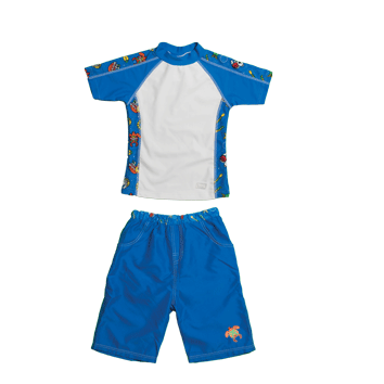 Boys 2-6 Short Sleeve Rashguard Set: 2