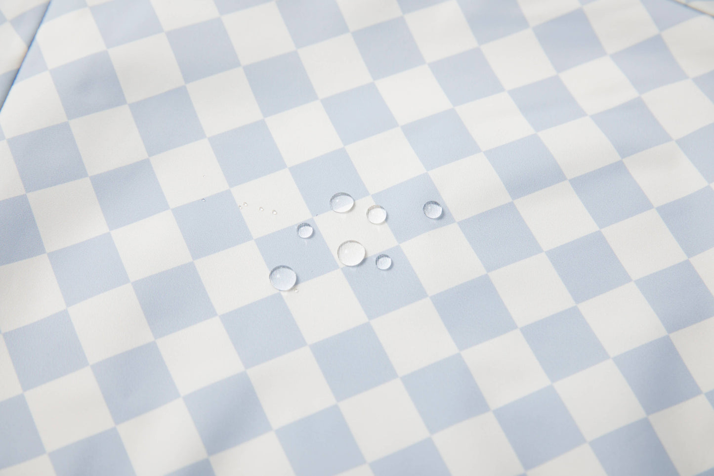 Ali & Oli Smock Bib for Baby & Toddler Short Sleeve (Blue Checkers)