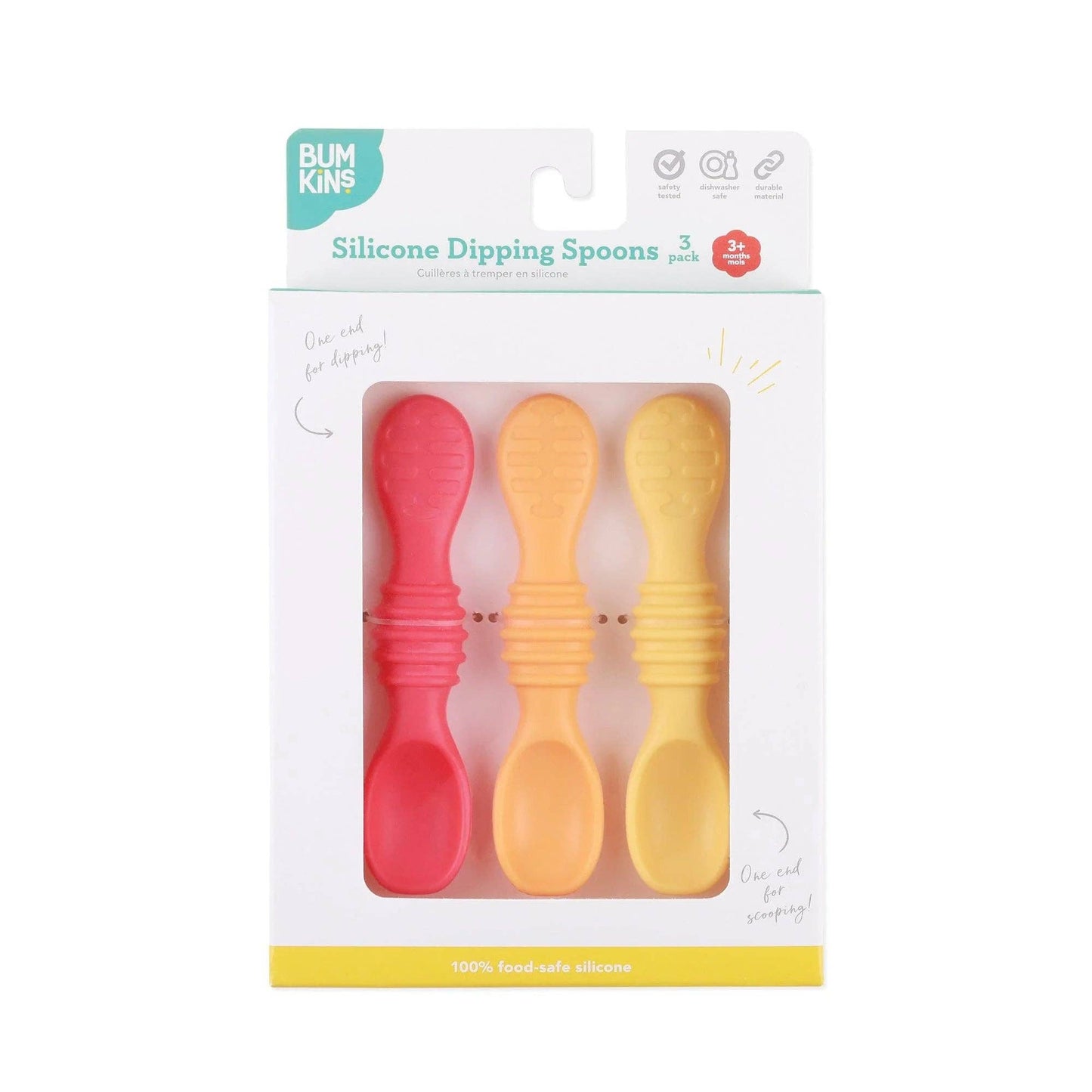 Silicone Dipping Spoons 3 Pack: Tutti-Frutti