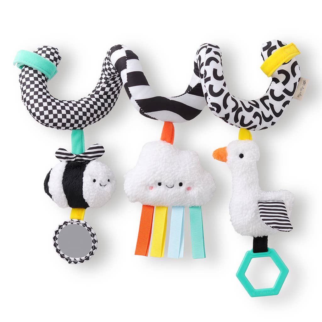 Itzy Ritzy - Bitzy Spiral Car Seat Activity Toy: High Contrast