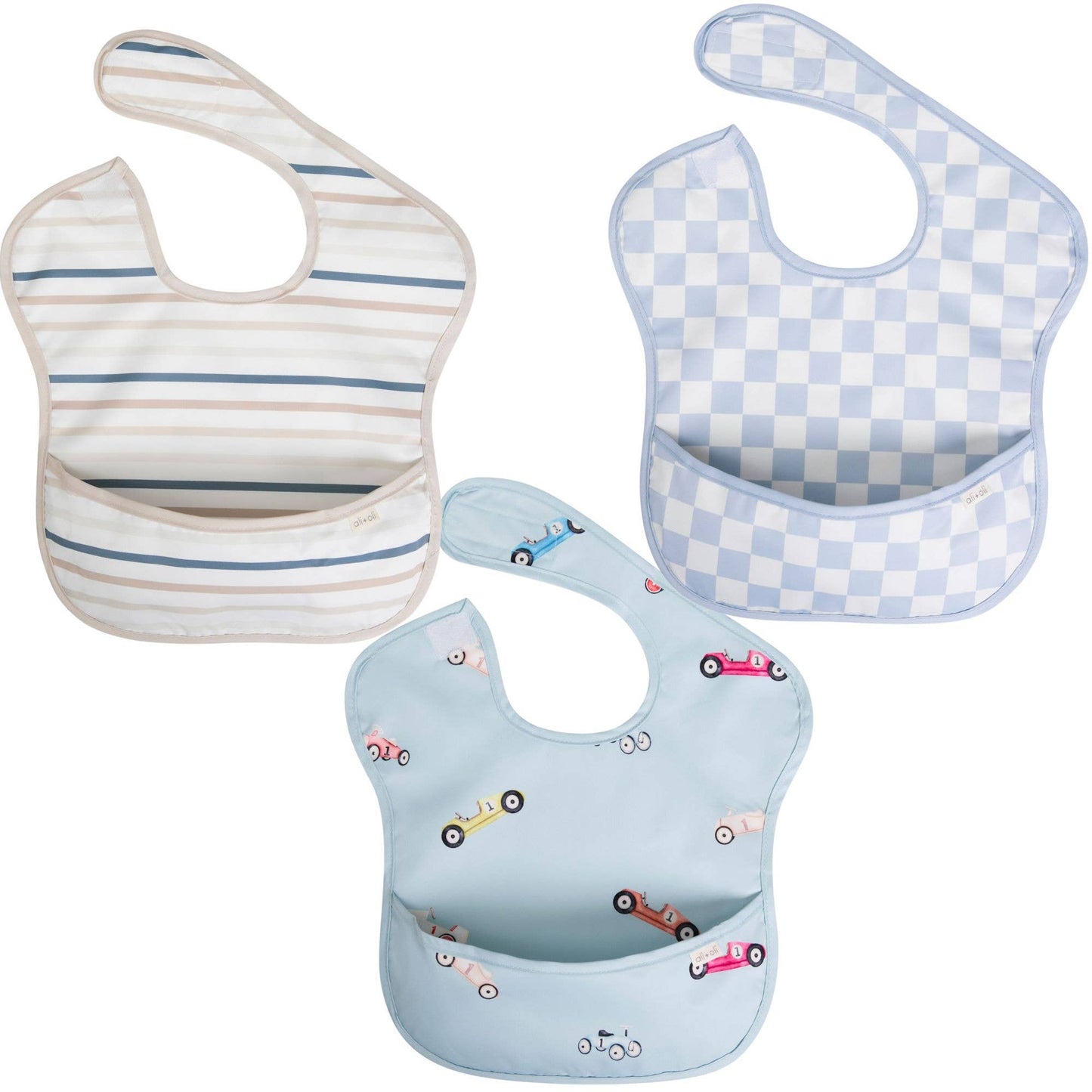 Ali & Oli Sleeveless (3-pc) Bib Set for Baby & Toddler (Boys)