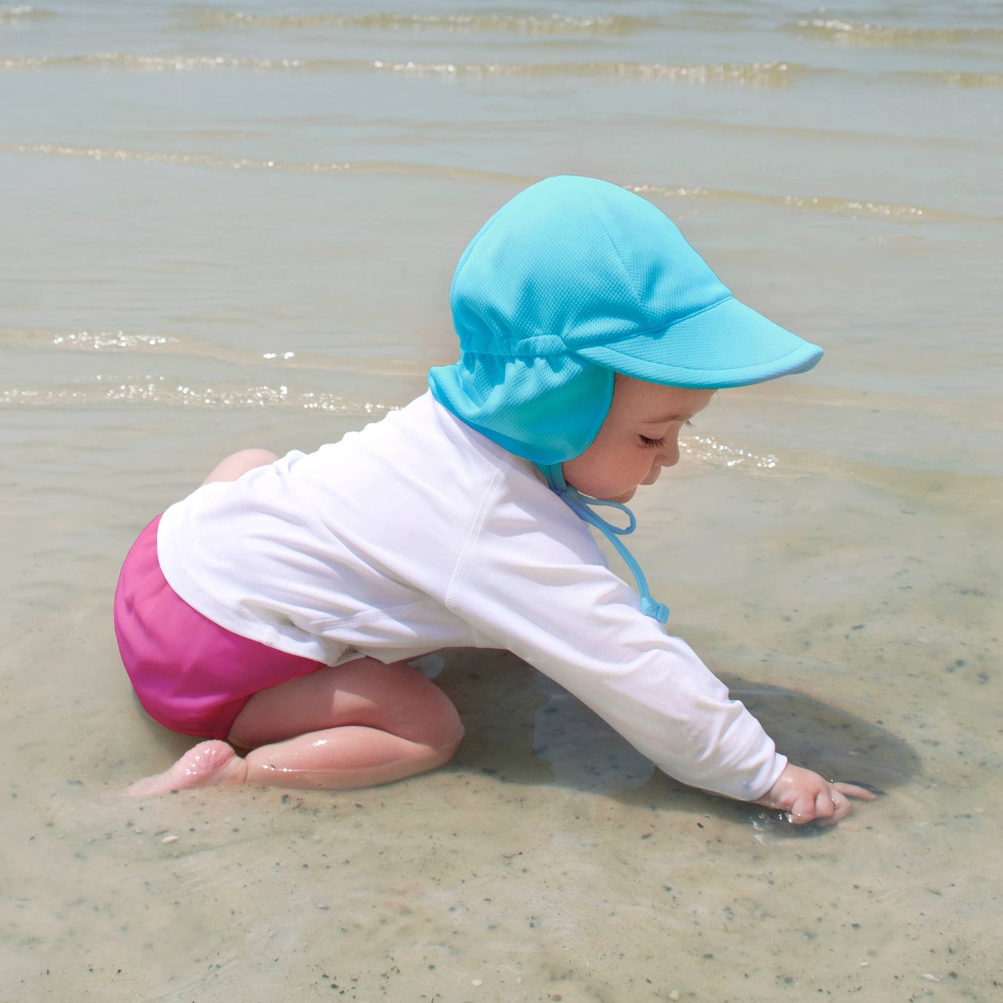 Snap Reusable Swimsuit swim Diaper Blue teal