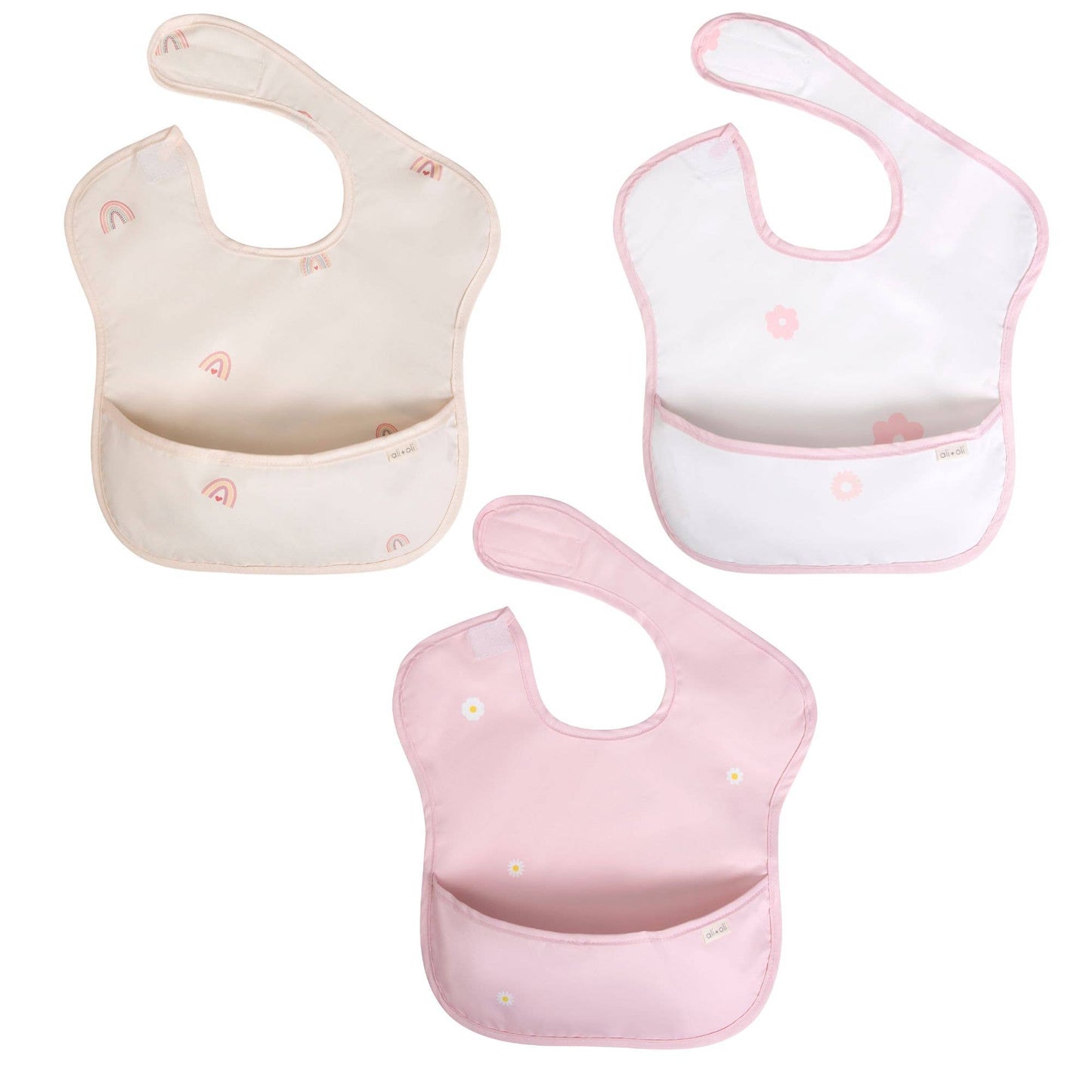 Ali & Oli Sleeveless (3-pc) Bib Set for Baby & Toddler (Girls)