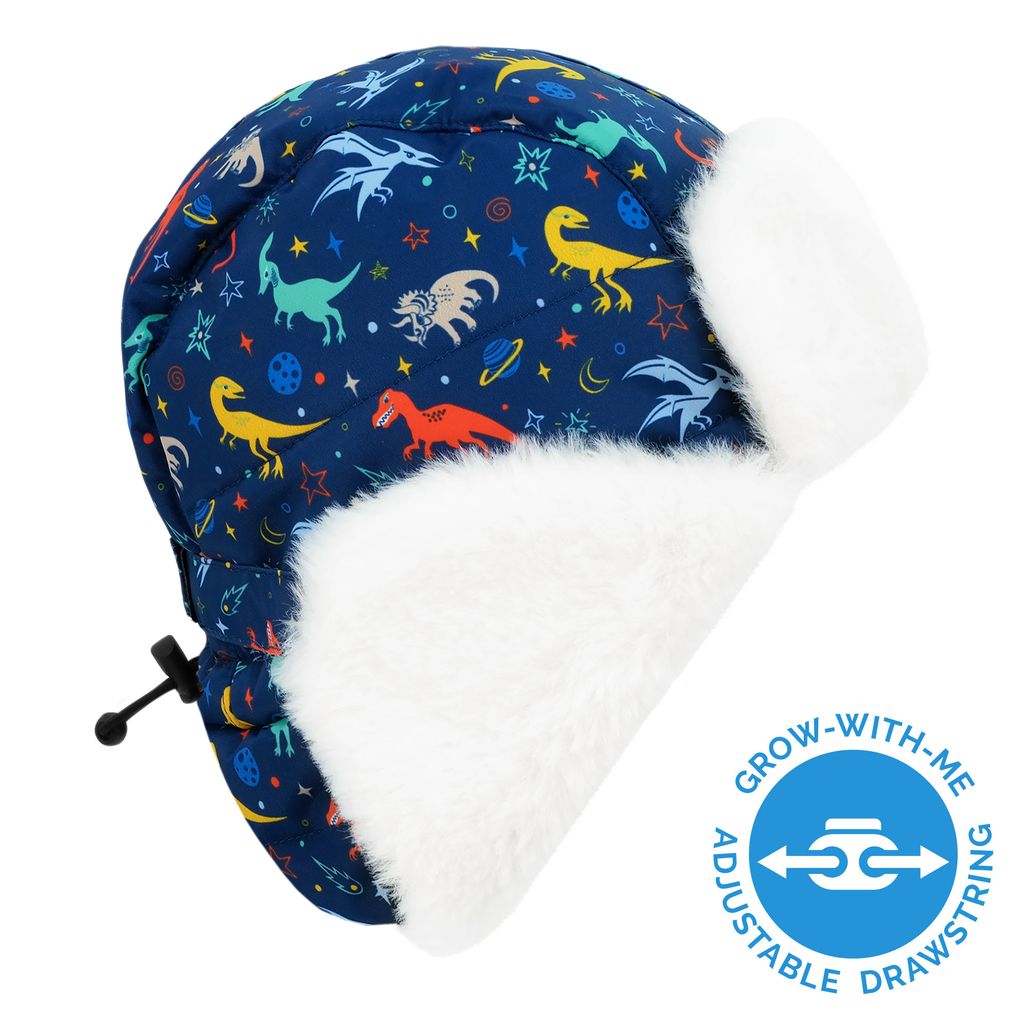 Jan & Jul - Space Dino - Toasty-Dry Trapper Hat