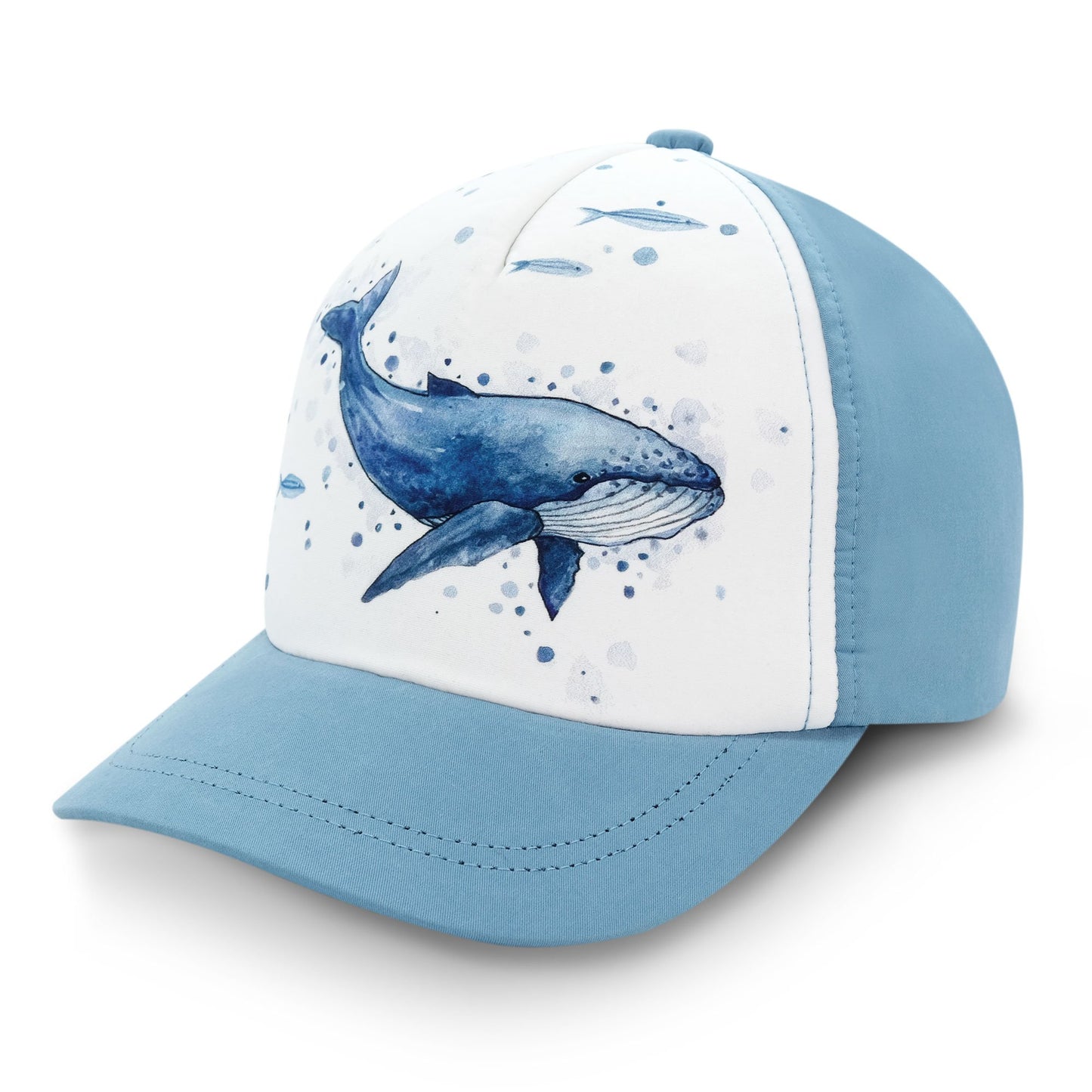 Jan & Jul UV Baseball cap Blue Whale Hat