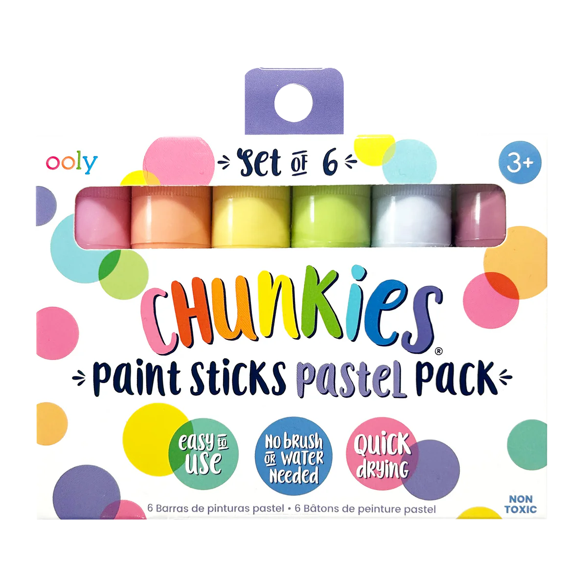 Ooly Chunkies Paint Sticks pastel - Set of 6