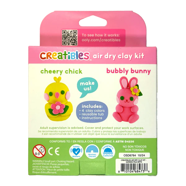 Creatibles Air Dry Clay Kit Garden Pals BFFs