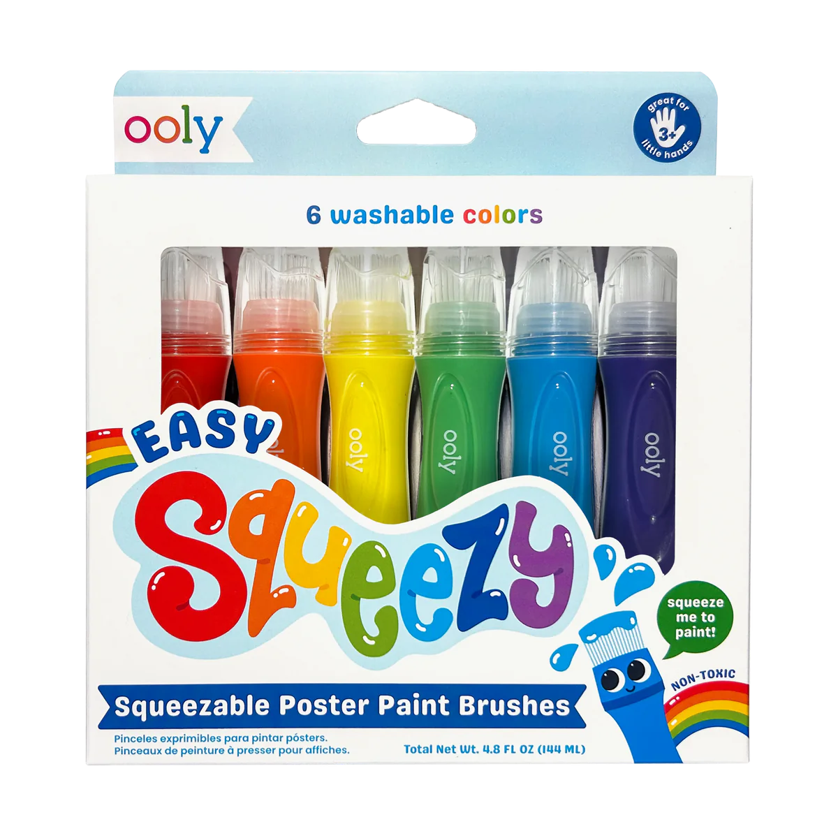 Ooly Easy Squeezy Poster Paint Brushes