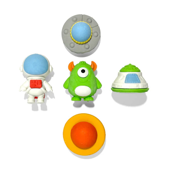 Ooly Outta this world puzzle erasers set of 5