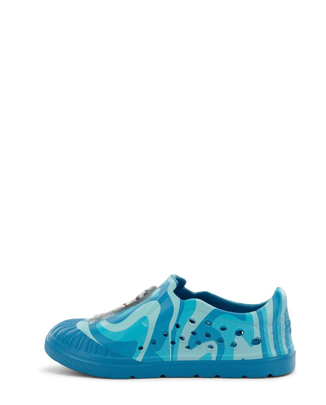 Western Chief Kids Parker Shark Slip On - Blue: Blue / 2 Little Kid