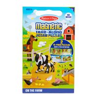 Melissa & Doug Take Along Magnetic Jigsaw Puzzles - On a Farm