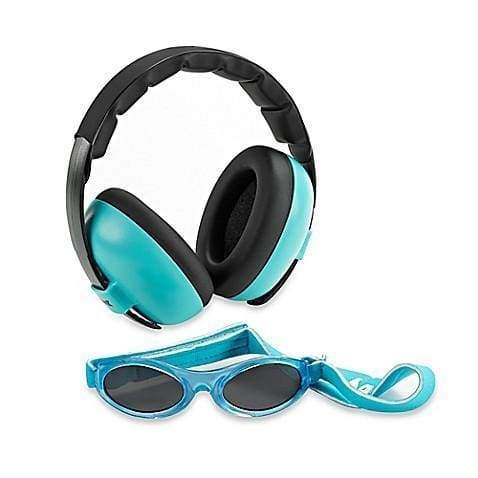 Baby Earmuffs & Sunglasses Combo Set: Tangerine
