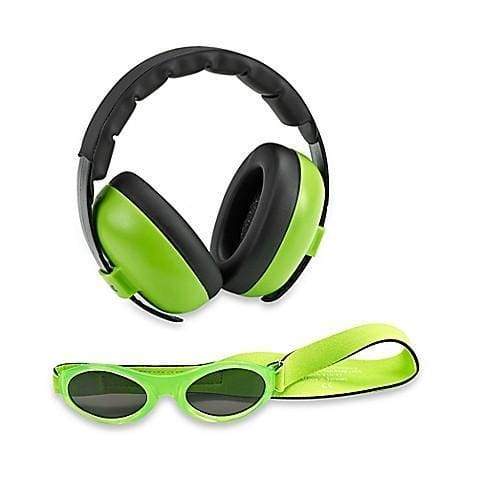 Baby Earmuffs & Sunglasses Combo Set: Tangerine