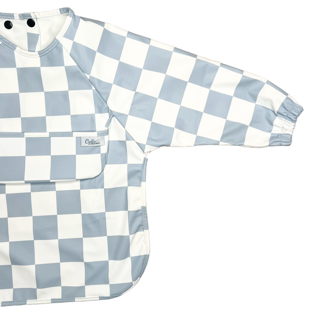 The Grayson Long Sleeve Bib - Checkered: BLACKOUT