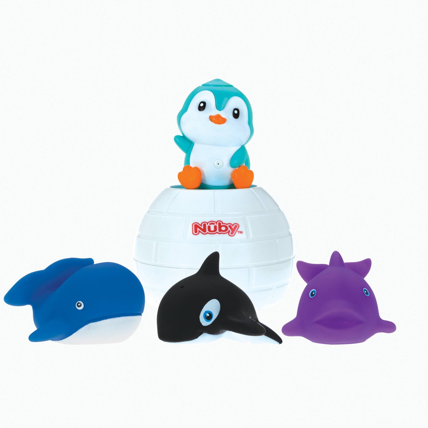 Penguin Bath Toys & 4 Squirters