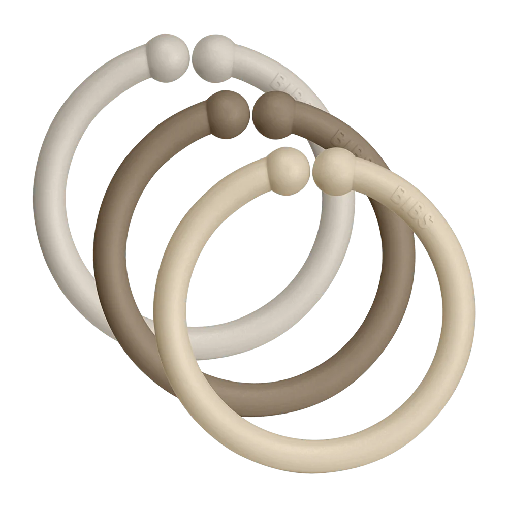 BIBS Loops set 12 Sand/Vanilla/Oak