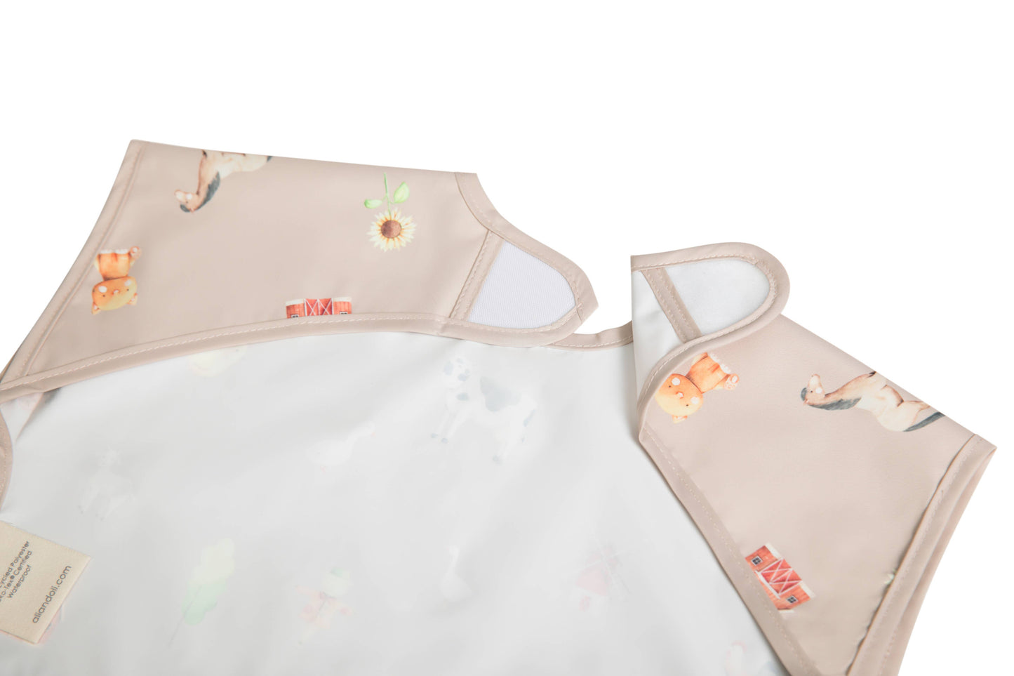 Ali & Oli Smock Bib for Baby & Toddler Short Sleeve (Farm)