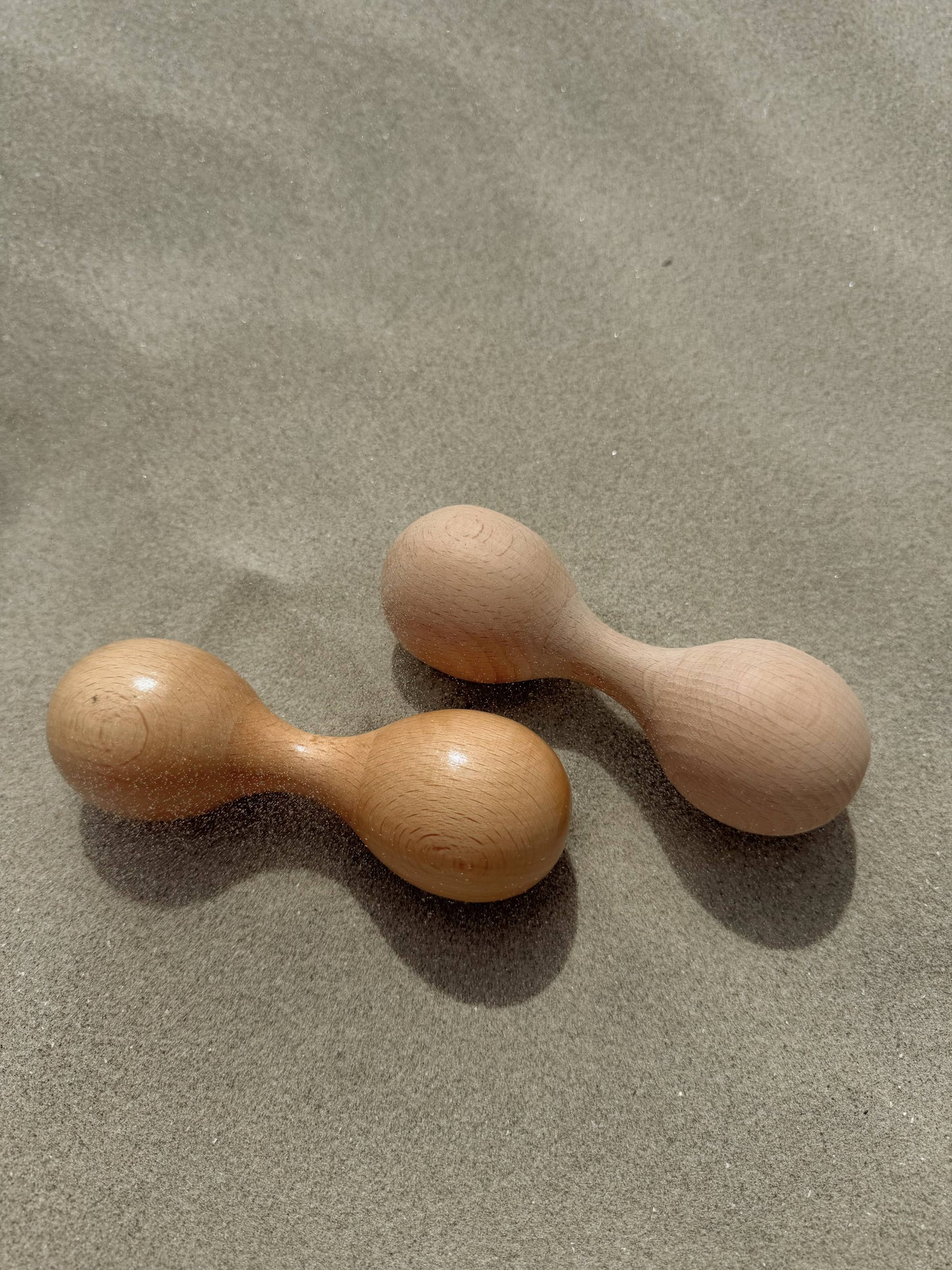 Unfinised Wooden Double Maracas Baby Maracas with No Finish