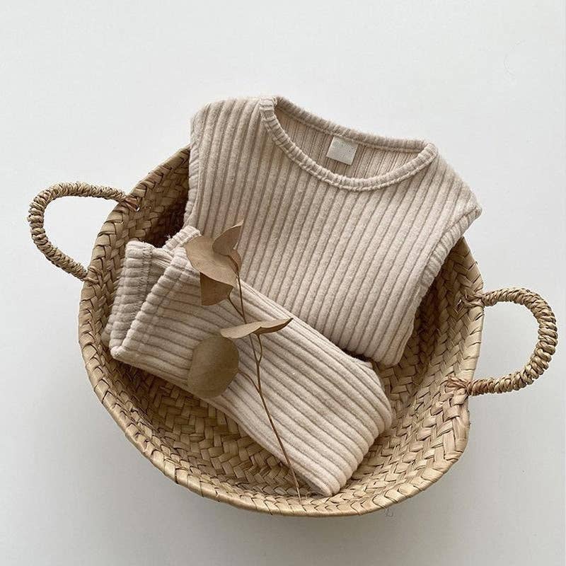 Annie & Charles® organic cotton set: Grey / 6-12 M