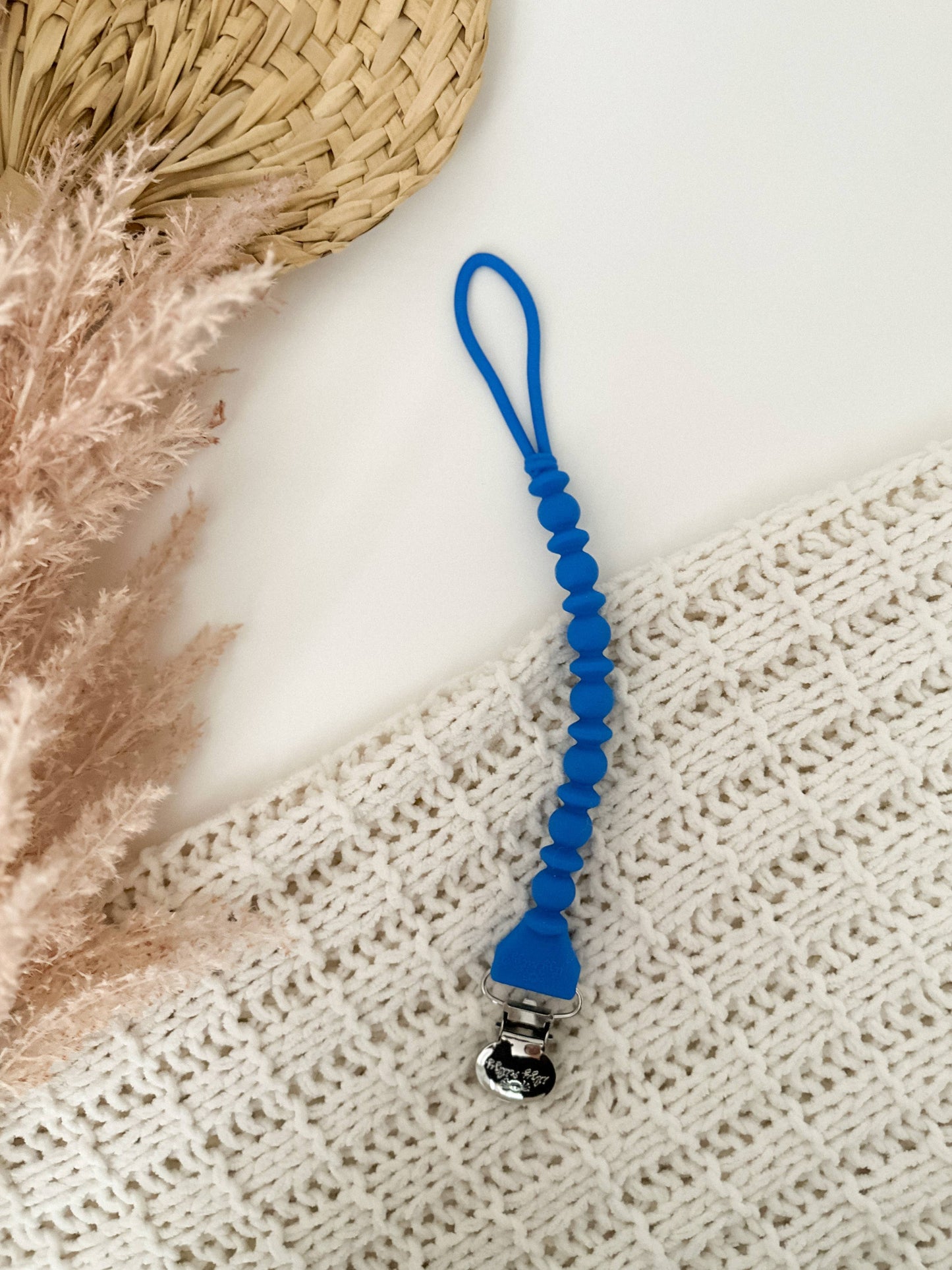Sweetie Strap™ Pacifier Clips: Hazelnut Beaded