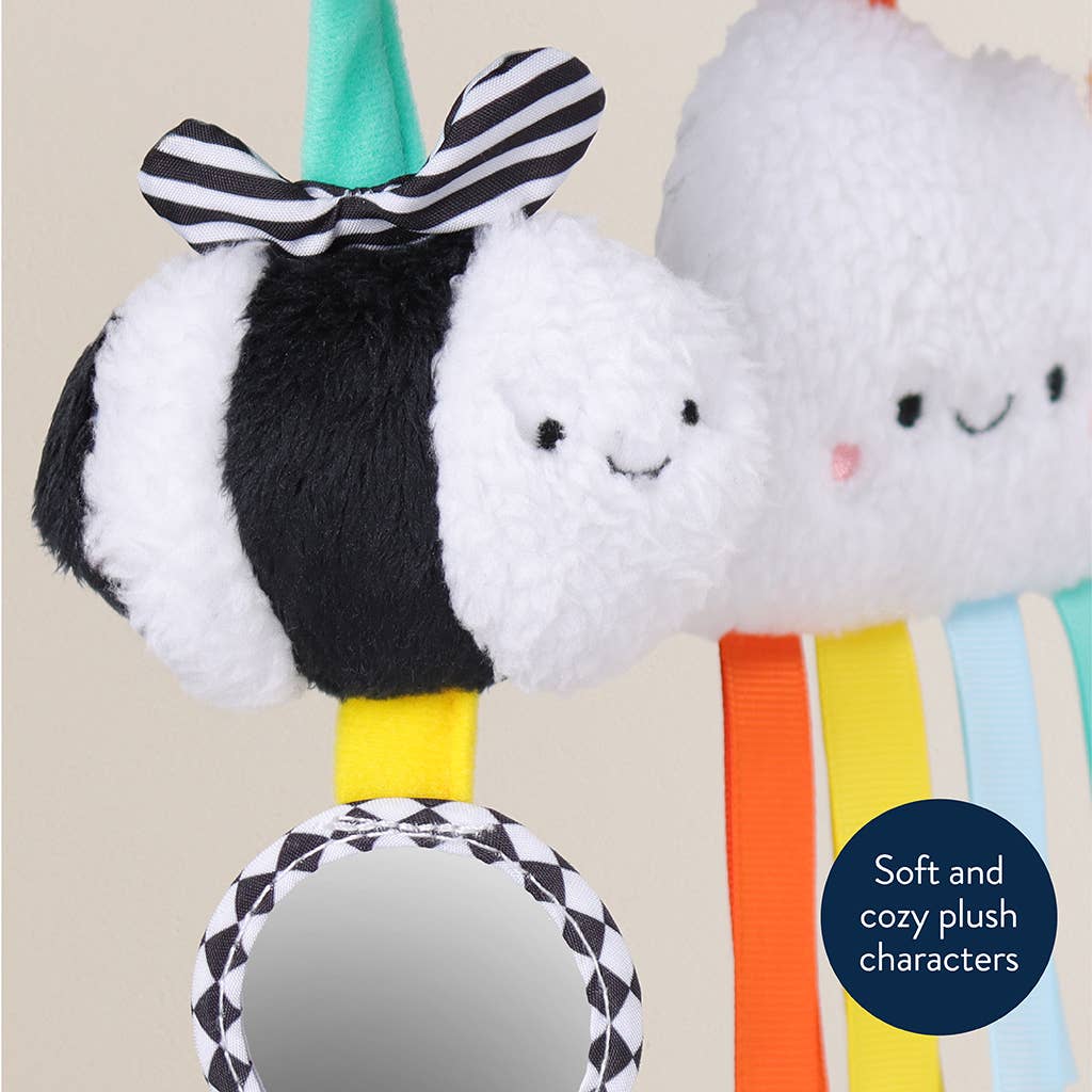 Itzy Ritzy - Bitzy Spiral Car Seat Activity Toy: High Contrast
