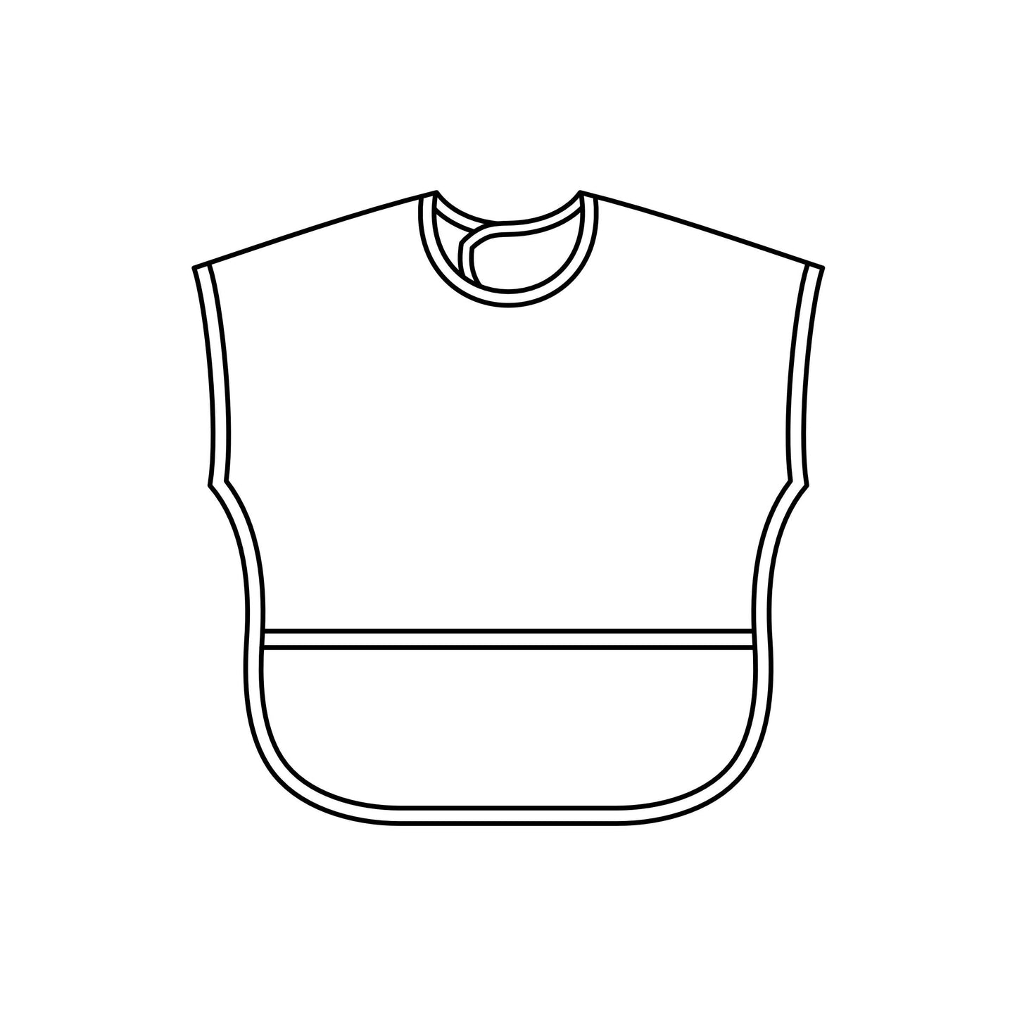 Ali & Oli Smock Bib for Baby & Toddler Short Sleeve (Pink Flowers)