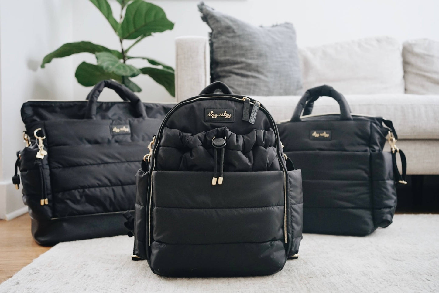 Itzy Ritzy Dream Backpack™ Midnight Black Diaper Bag