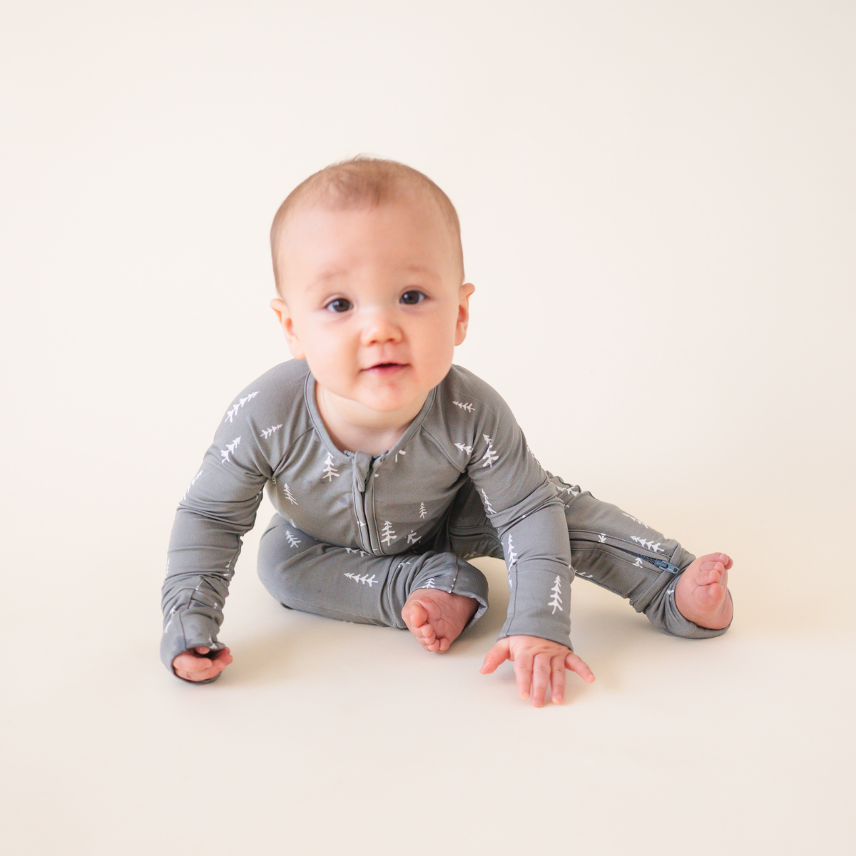 Bamboo 2-Way Convertible Zip Romper - Forest (0-24m): 0-3m