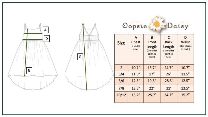 Oopies Daisy Kids Vivid Rainbow Halter Hi Lo Spring Summer Dress: 3/4