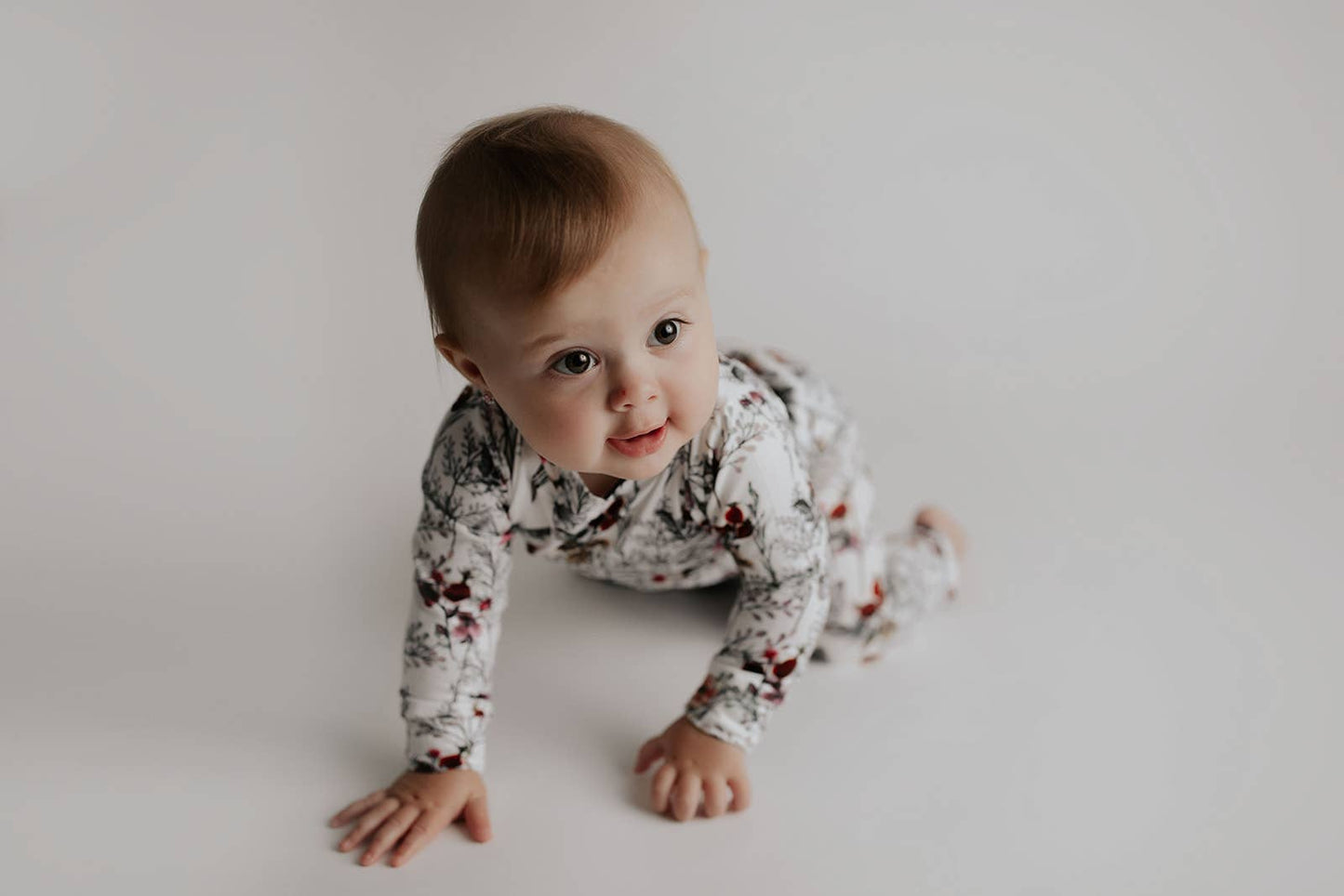 Three Little Tots -Floral Jammies Kids Pjs and Lougewear: 6-12 Months