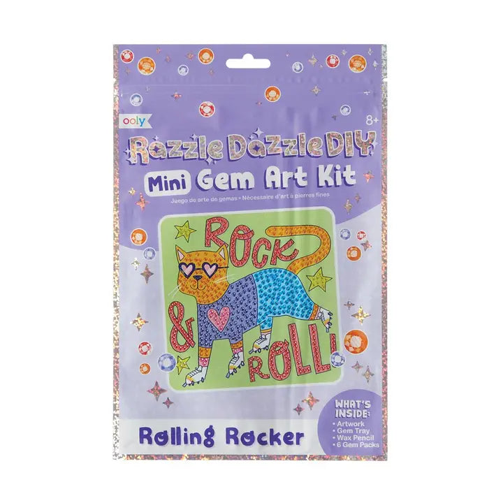 Ooly Razzle Dazzle D.I.Y. Mini Gem Art Kit: Rolling Rocker