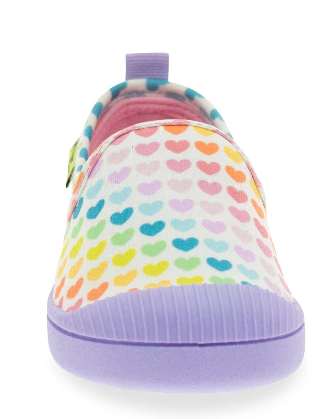 Western Chief Kids Puddle Hearts Slip On - Cream: Cream / 4 Youth