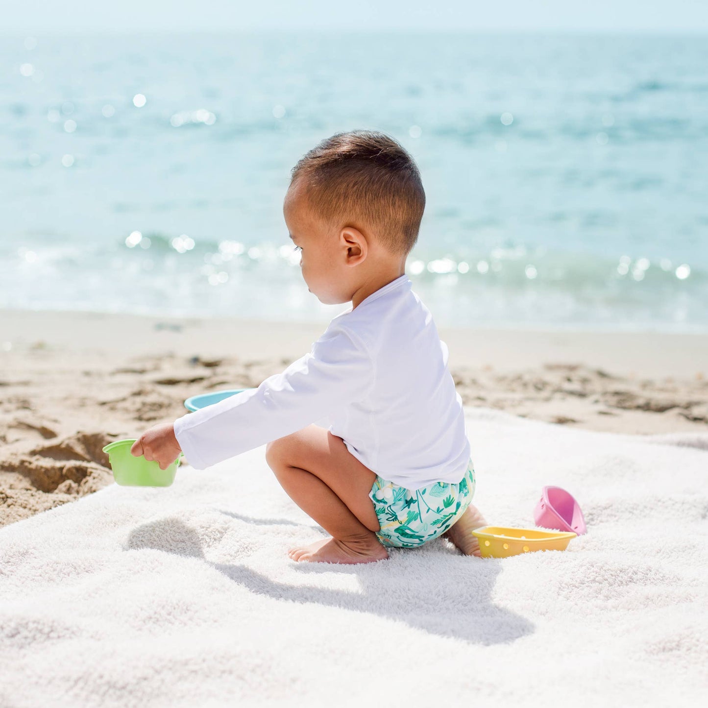Snap Reusable Absorbent Swim Diaper - Tea collection