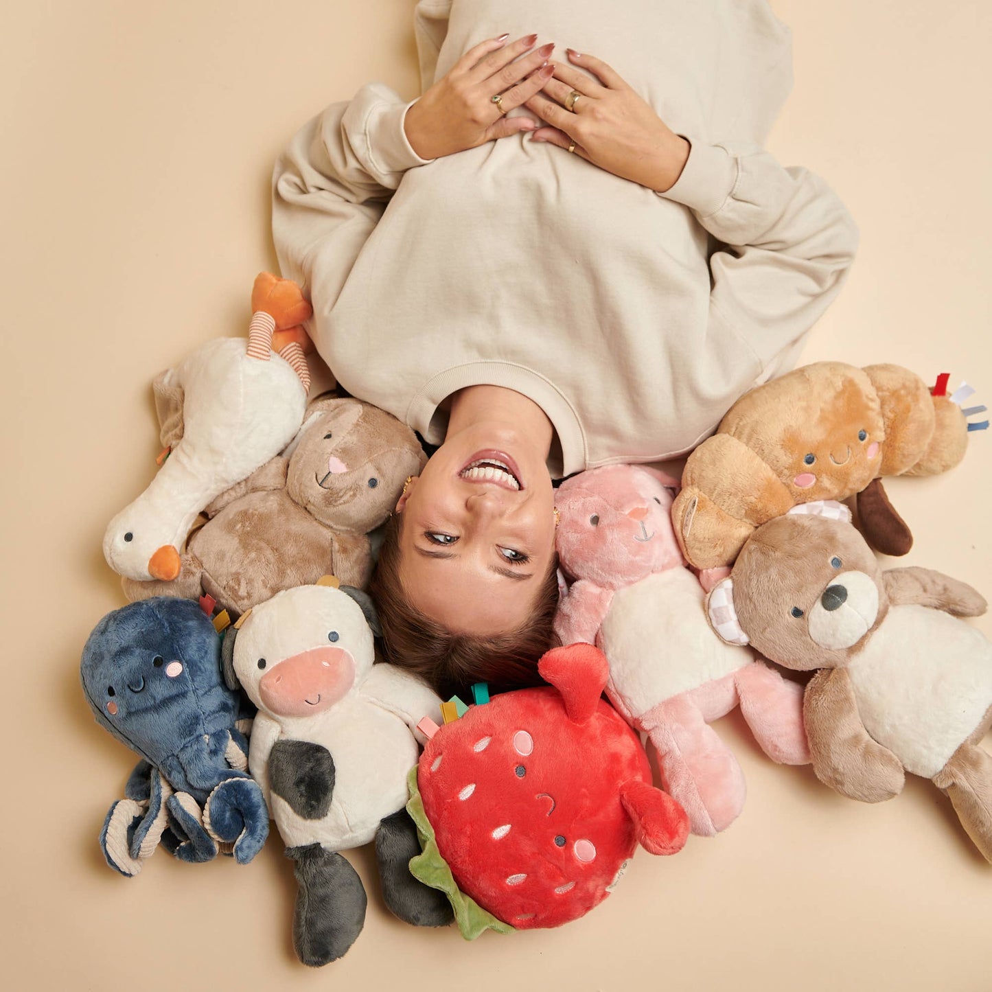Itzy Ritzy Sweetie Snuggles™ Plush: Taupe Bunny