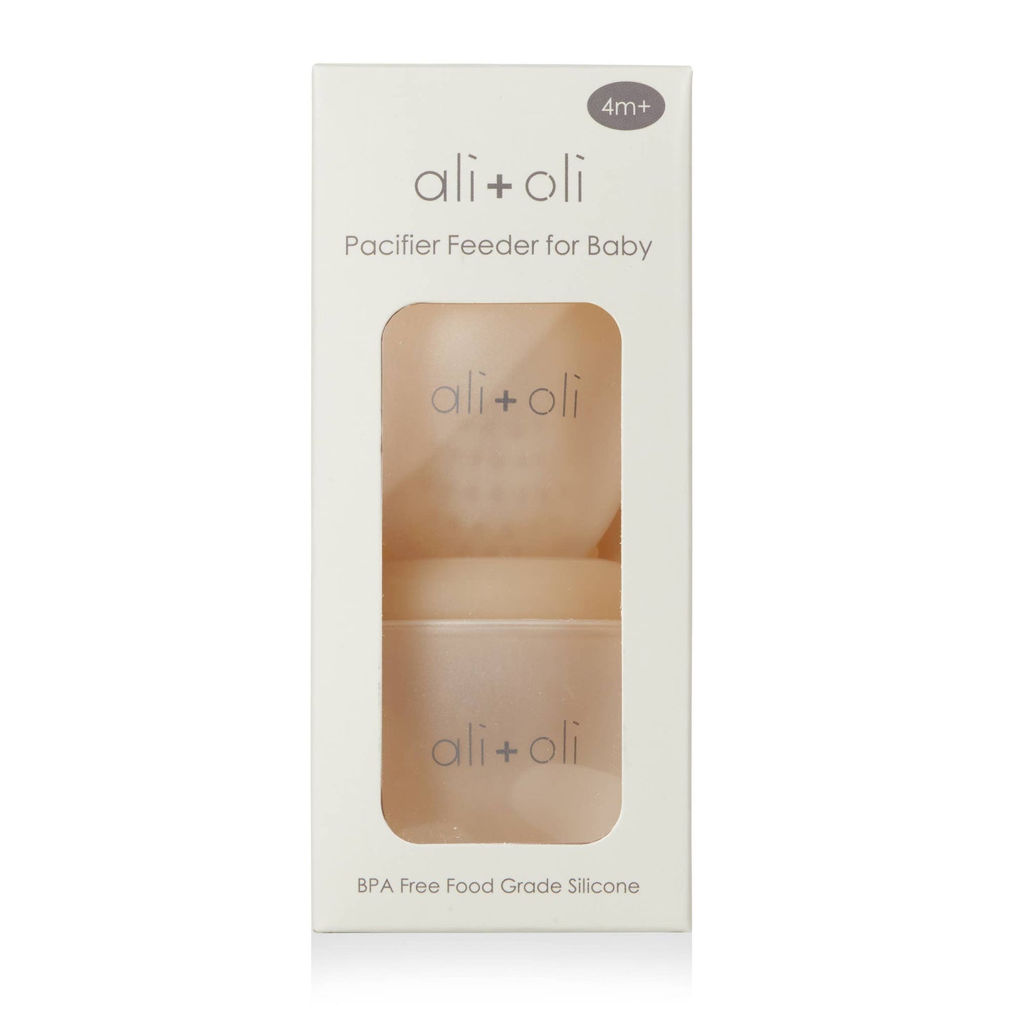 Ali & Oli Silicone Food & Fruit Feeder set of 2 sizes Oat & Coco