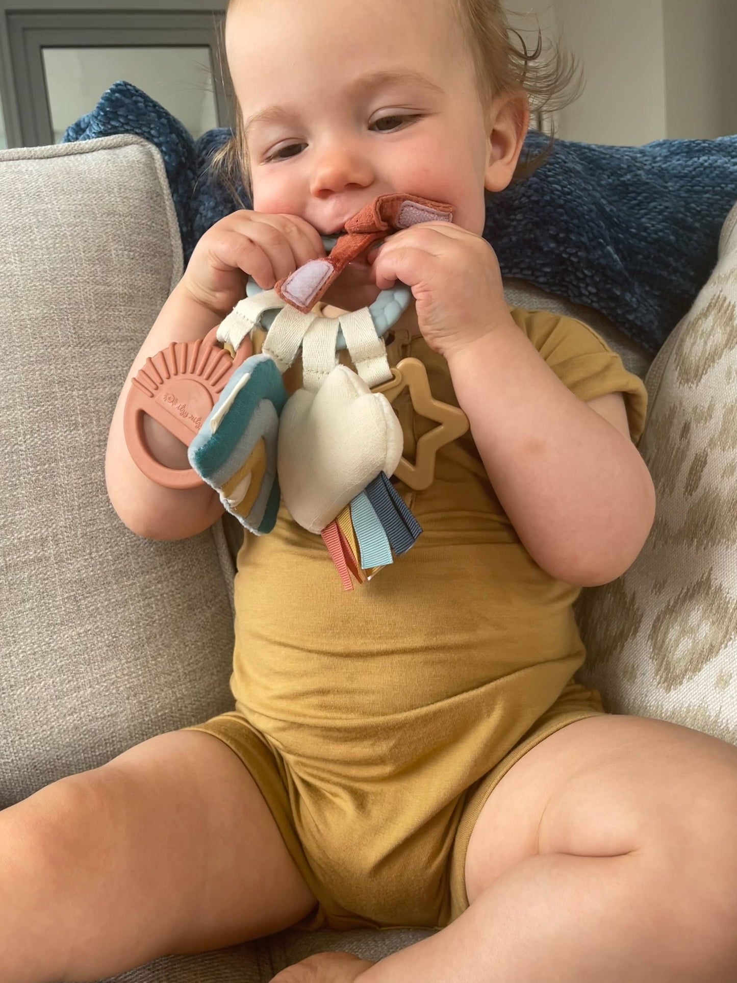 *NEW OPTION* Bitzy Busy Ring™ Teething Activity Toy: Veggie