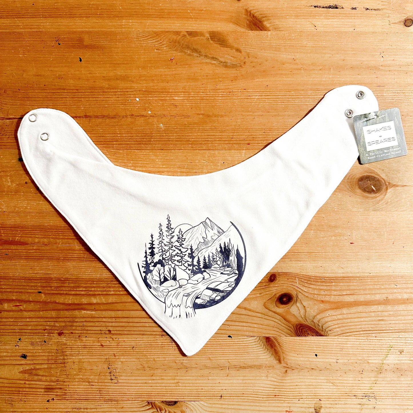 Handkerchief Bib - PNW / Heather Grey / One Size