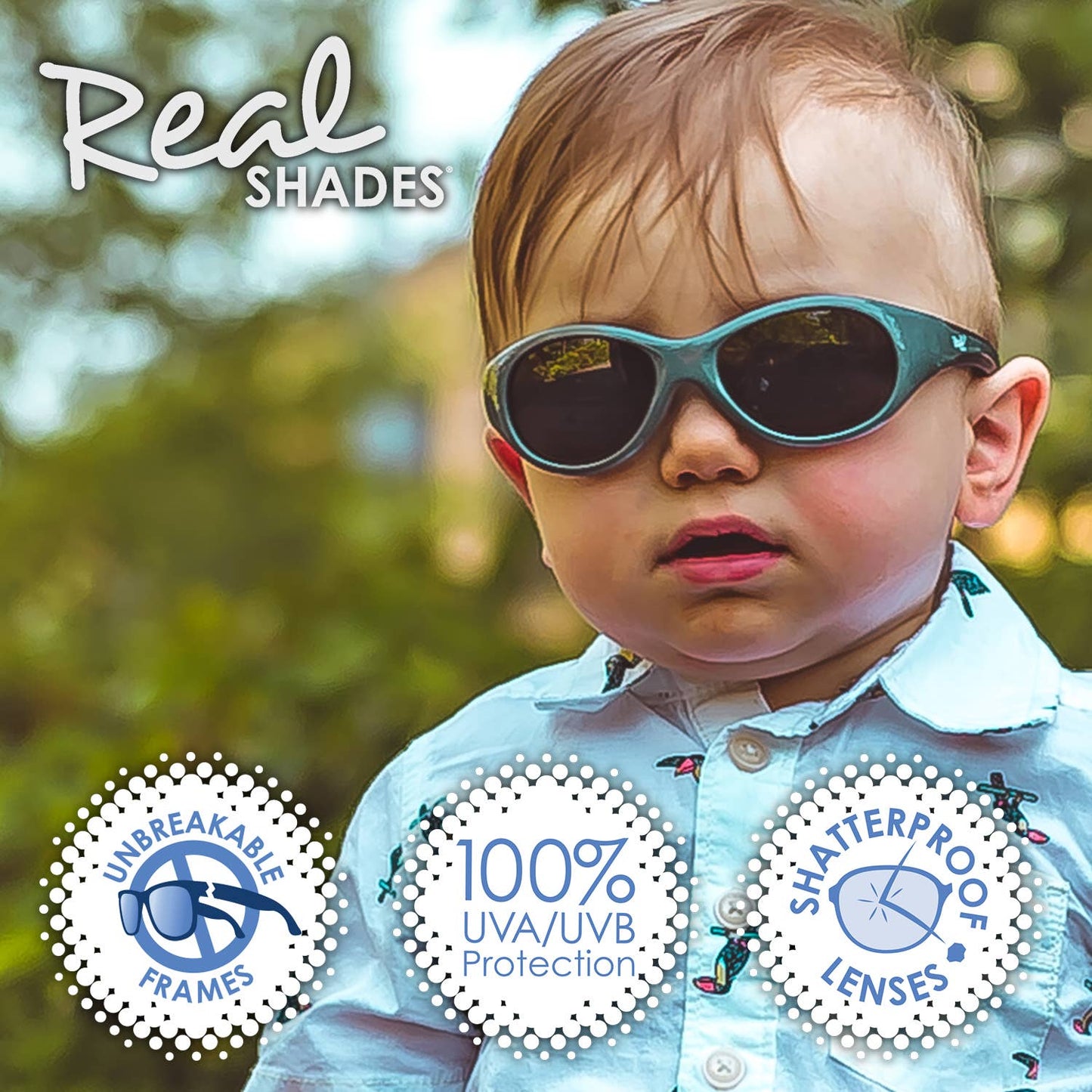 Explorer Flexible Frame Sunglasses for Toddlers 2+: Navy/Orange
