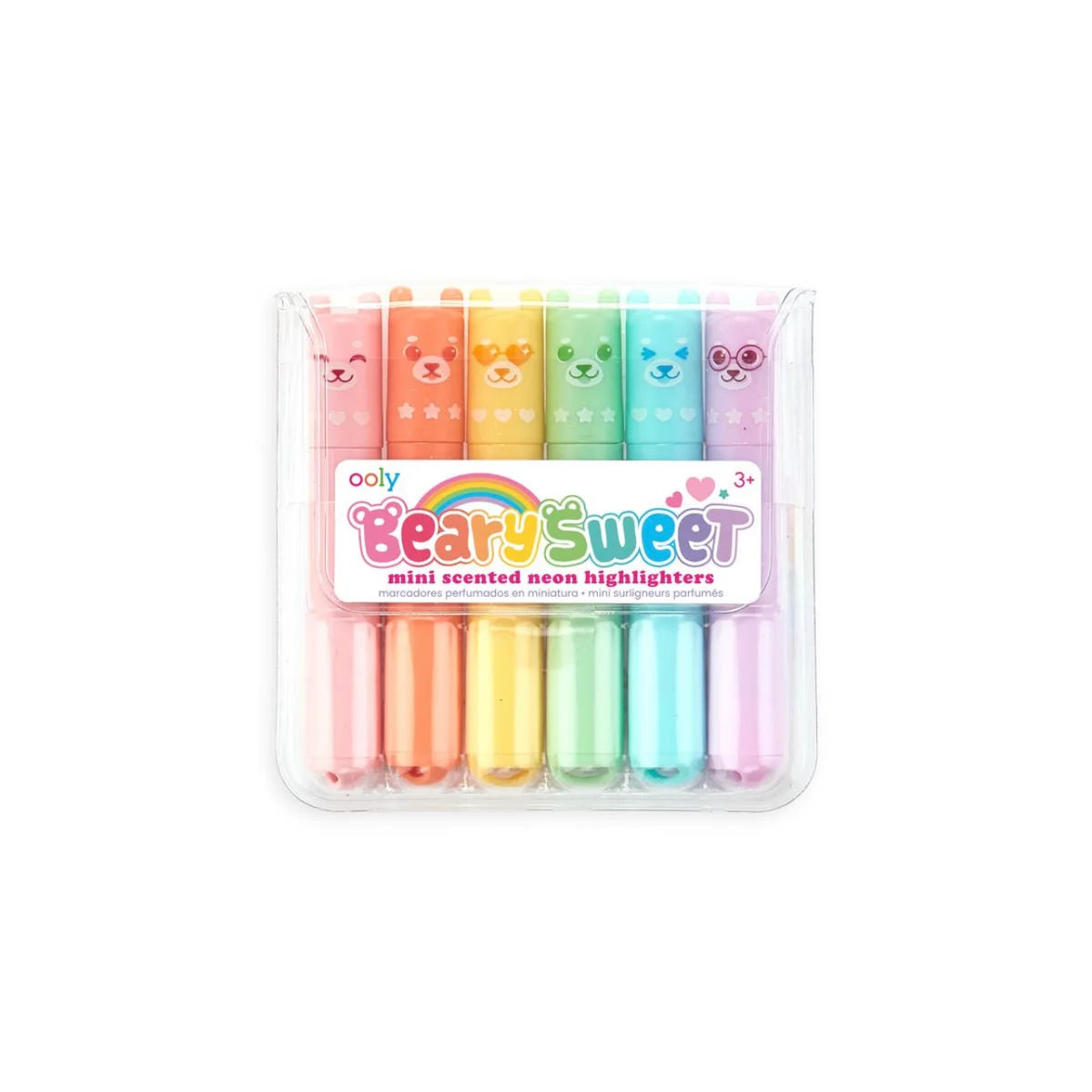 Ooly Beary Sweet 6 mini scented neon highlighters