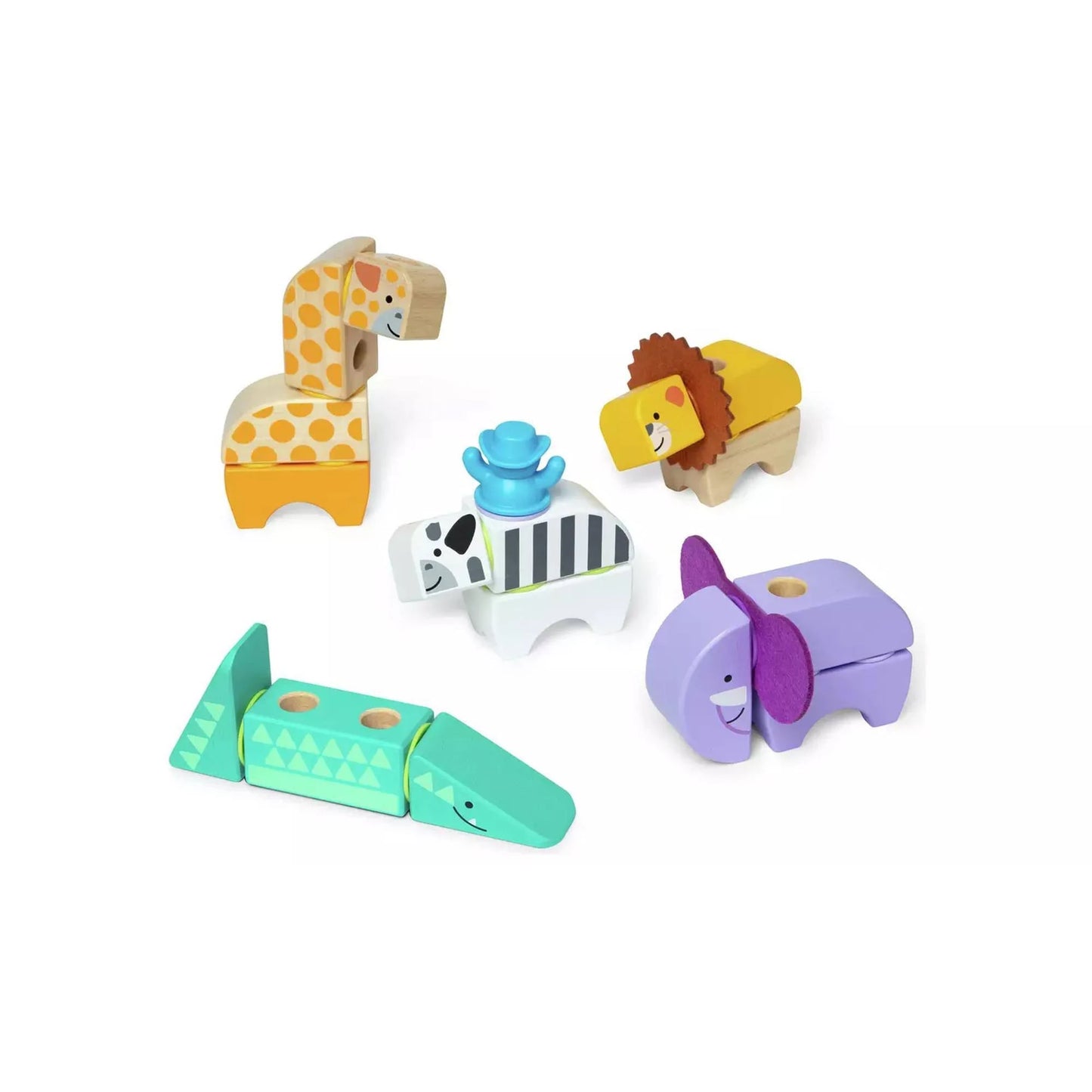 Melissa & Doug Blockables 34 piece Safari Play Set